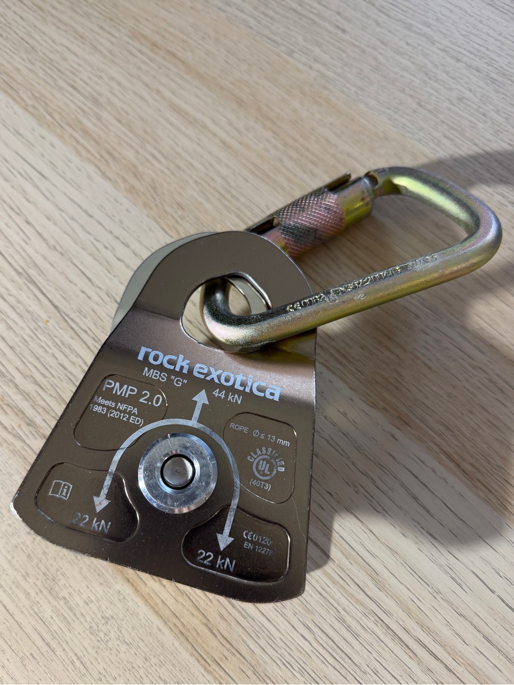 Rock Exotica PMP (Prusik Minding Pulley) 2.0 with Locking Carabiner